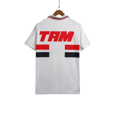 São Paulo Retro Home 25/26 Men’s Shirt - Fabric and Crest Detail - Jersey Zone