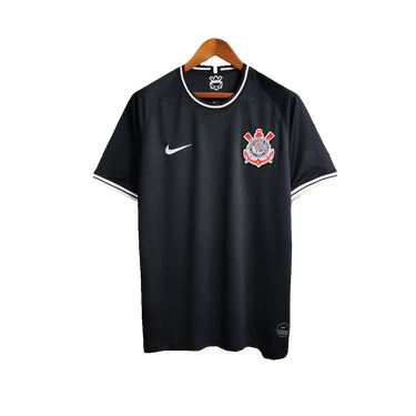 Corinthians Retro Away 25/26 Fan Shirt - Fabric and Crest Detail - Jersey Zone