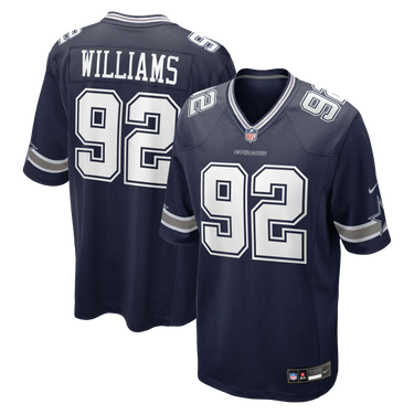 Dallas Cowboys Quinnen Williams Game Jersey Navy - View 11 - Jersey Zone