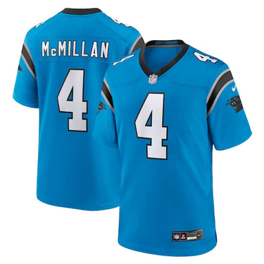 Carolina Panthers Tetairoa McMillan Alternate Game Jersey Blue - View 5 - Jersey Zone