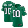 Philadelphia Eagles Alternate Custom Game Jersey Kelly Green - Front View - Jersey Zone