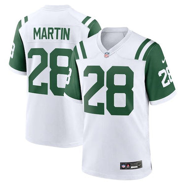 New York Jets Curtis Martin Retired Player Alternate Game Jersey White - Front View - Jersey Zone