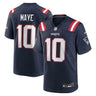 Drake Maye New England Patriots Game Jersey Navy - Front View - Jersey Zone