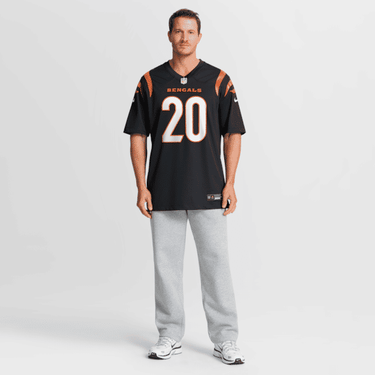 Cincinnati Bengals Lemar Parrish Team Retired Game Jersey Black - View 5 - Jersey Zone
