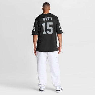 Las Vegas Raiders Fernando Mendoza 2026 NFL Draft First Round Pick No. 1 Game Jersey Black - View 6 - Jersey Zone