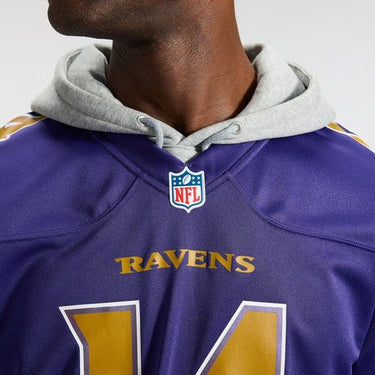 Baltimore Ravens Kyle Hamilton Alternate Game Jersey Purple - View 10 - Jersey Zone