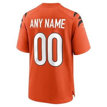 Cincinnati Bengals Alternate Game Custom Jersey Orange - View 4 - Jersey Zone