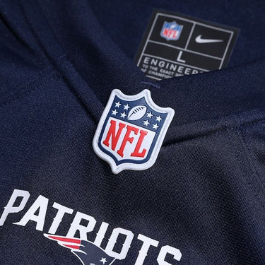 New England Patriots Christian Gonzalez Game Jersey Navy - View 5 - Jersey Zone