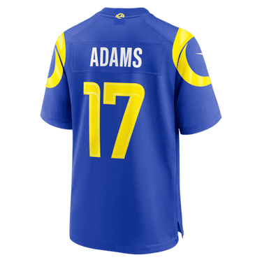 Los Angeles Rams Davante Adams Game Jersey Royal - View 8 - Jersey Zone