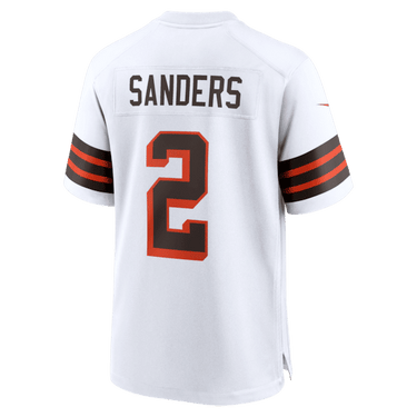 Cleveland Browns Shedeur Sanders Alternate Game Jersey White - View 4 - Jersey Zone
