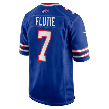 Buffalo Bills Doug Flutie Game Retired Player Jersey Royal - View 4 - Jersey Zone