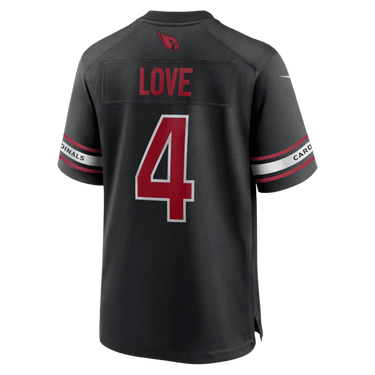 Arizona Cardinals Jeremiyah Love Alternate Game Player Jersey Black - View 4 - Jersey Zone