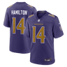 Baltimore Ravens Kyle Hamilton Alternate Game Jersey Purple - Front View - Jersey Zone