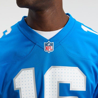 Detroit Lions Jared Goff Game Jersey Blue - View 10 - Jersey Zone