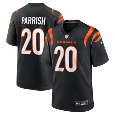 Cincinnati Bengals Lemar Parrish Team Retired Game Jersey Black - Front View - Jersey Zone