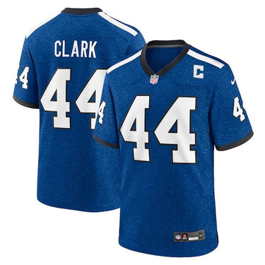 Indianapolis Colts Dallas Clark Alternate Game Jersey Blue - Front View - Jersey Zone