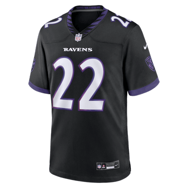 Baltimore Ravens Derrick Henry Alternate Game Jersey Black - View 7 - Jersey Zone