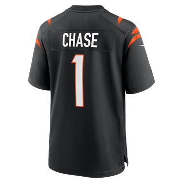 Cincinnati Bengals Ja'Marr Chase Game Jersey Black - View 4 - Jersey Zone