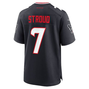 Houston Texans C.J. Stroud Game Jersey Navy - View 4 - Jersey Zone
