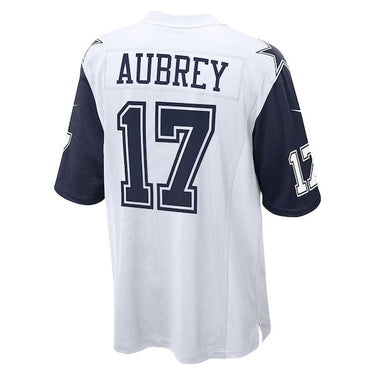 Dallas Cowboys Brandon Aubrey Alternate Game Jersey White - View 4 - Jersey Zone