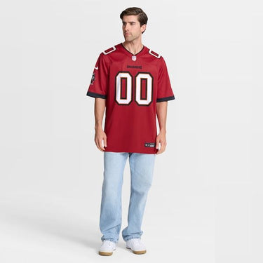Tampa Bay Buccaneers Custom Game Jersey Red - View 8 - Jersey Zone