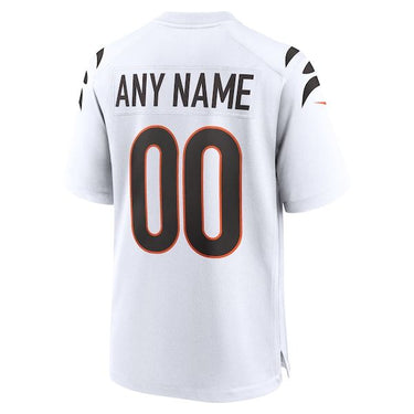 Cincinnati Bengals Custom Game Jersey White - View 4 - Jersey Zone