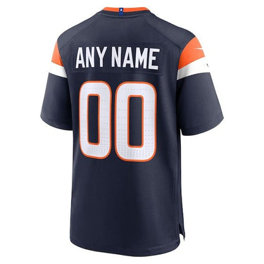 Denver Broncos Alternate Mile High Collection Custom Game Jersey Navy - View 4 - Jersey Zone