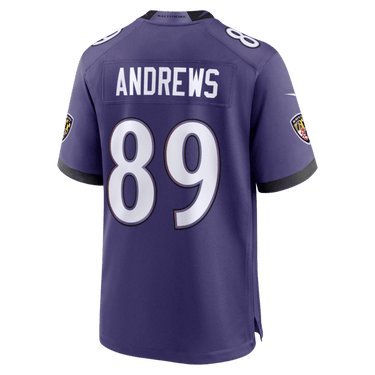 Baltimore Ravens Mark Andrews Game Jersey Purple - View 4 - Jersey Zone