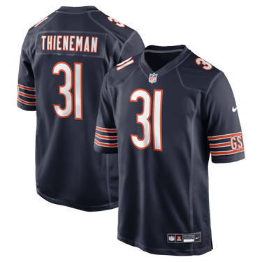 Chicago Bears Dillon Thieneman 2026 NFL Draft Game Jersey Navy - Back View - Jersey Zone