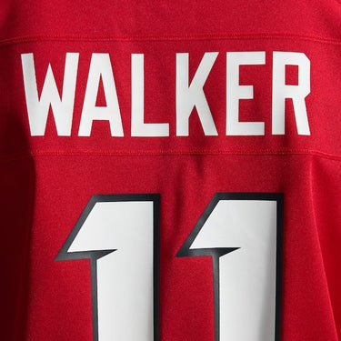 Atlanta Falcons Jalon Walker Game Jersey Red - View 13 - Jersey Zone