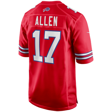 Buffalo Bills Josh Allen Game Jersey Red - View 8 - Jersey Zone