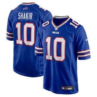 Buffalo Bills Khalil Shakir Game Jersey Royal - Back View - Jersey Zone