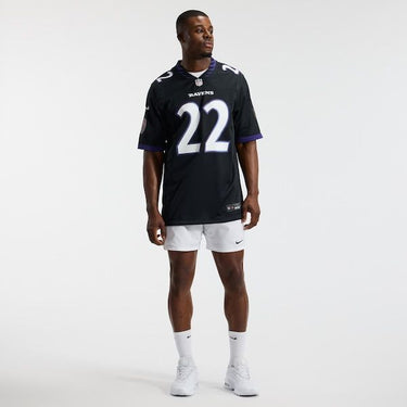 Baltimore Ravens Derrick Henry Alternate Game Jersey Black - View 5 - Jersey Zone