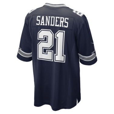 Dallas Cowboys Deion Sanders Team Retired Player Game Jersey Navy - View 4 - Jersey Zone