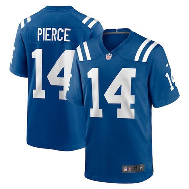 Indianapolis Colts Alec Pierce Game Jersey Royal - Back View - Jersey Zone