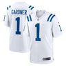 Indianapolis Colts Ahmad Sauce Gardner Game Jersey White - Front View - Jersey Zone