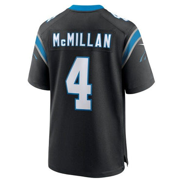 Carolina Panthers Tetairoa McMillan Game Jersey Black - View 4 - Jersey Zone