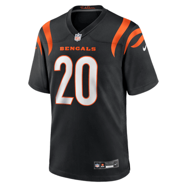 Cincinnati Bengals Lemar Parrish Team Retired Game Jersey Black - Fabric and Crest Detail - Jersey Zone