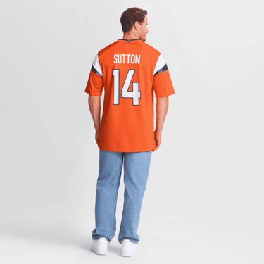 Denver Broncos Courtland Sutton Mile High Collection Game Jersey Orange - View 9 - Jersey Zone