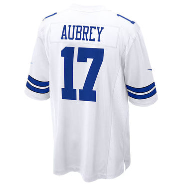 Dallas Cowboys Brandon Aubrey Game Jersey White - View 4 - Jersey Zone
