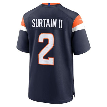 Denver Broncos Patrick Surtain II Alternate Game Jersey Navy - View 4 - Jersey Zone