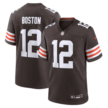 Cleveland Browns Denzel Boston Game Jersey Brown - Front View - Jersey Zone