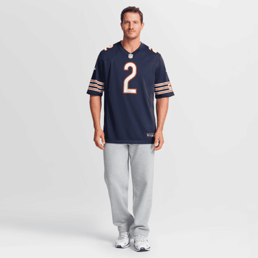 Chicago Bears Coby Bryant Team Game Jersey Navy - View 5 - Jersey Zone