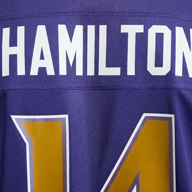 Baltimore Ravens Kyle Hamilton Alternate Game Jersey Purple - View 13 - Jersey Zone