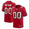 Tampa Bay Buccaneers Custom Game Jersey Red - Front View - Jersey Zone