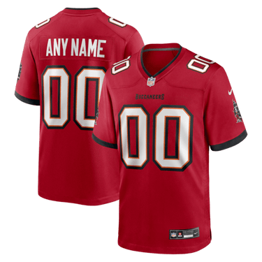 Tampa Bay Buccaneers Custom Game Jersey Red - Front View - Jersey Zone