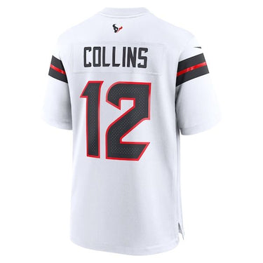 Houston Texans Nico Collins Game Jersey White - View 4 - Jersey Zone
