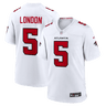 Atlanta Falcons Drake London Game Jersey White - Front View - Jersey Zone