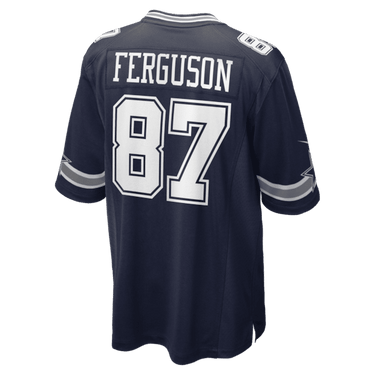 Dallas Cowboys Jake Ferguson Team Game Jersey Navy - View 4 - Jersey Zone