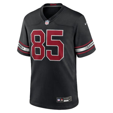Arizona Cardinals Trey McBride Alternate Game Jersey Black - Fabric and Crest Detail - Jersey Zone